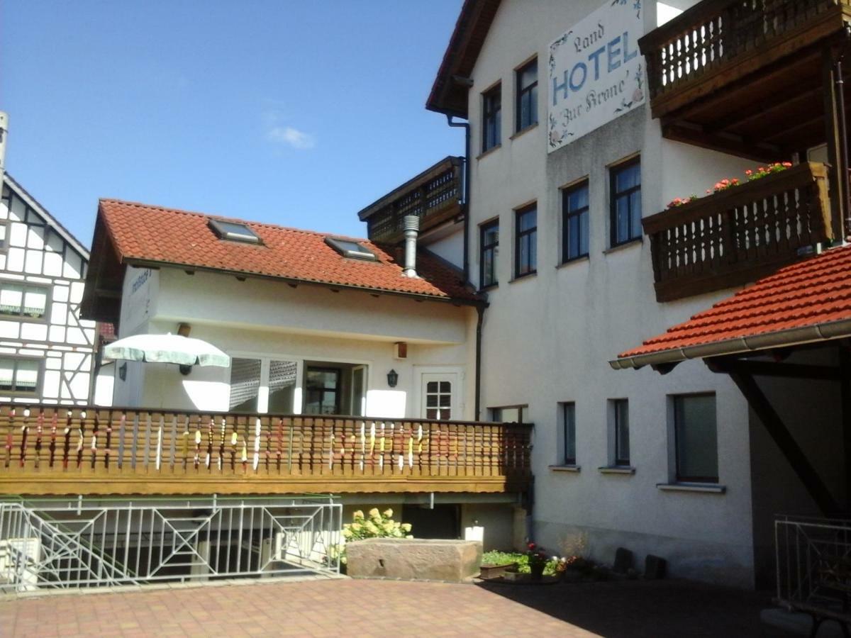 Landhotel Zur Krone Kieselbach Bagian luar foto